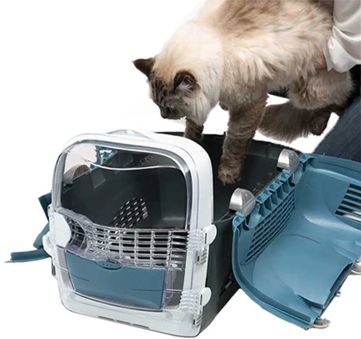 Catit Ca Cabrio Reismand 53x27x40,5cm - Blauw/grijs