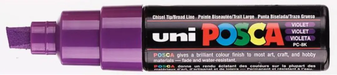 Posca PC8K VT Marker Schuine Punt Breed