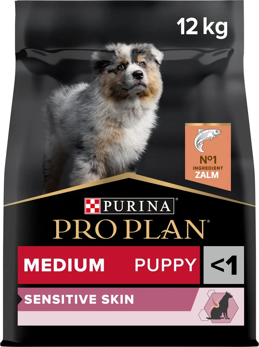 Pro Plan Sensitive Skin Medium Puppy Zalm 12kg