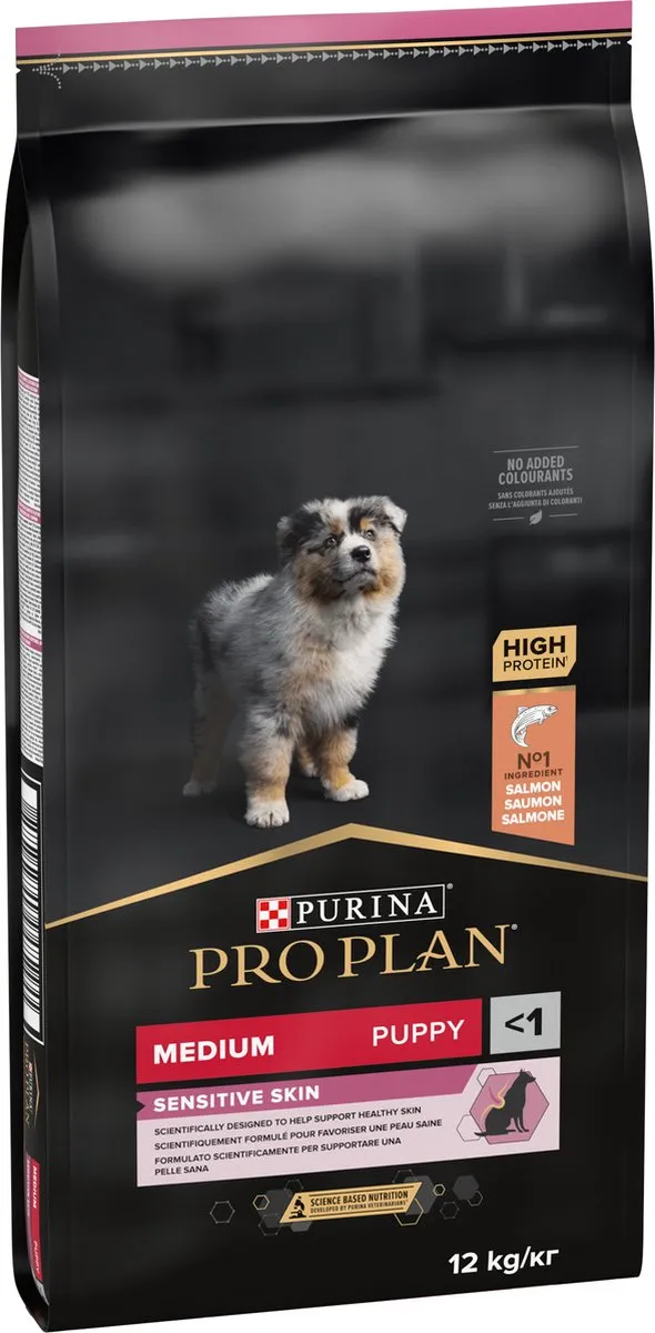 Pro Plan Sensitive Skin Medium Puppy Zalm 12kg
