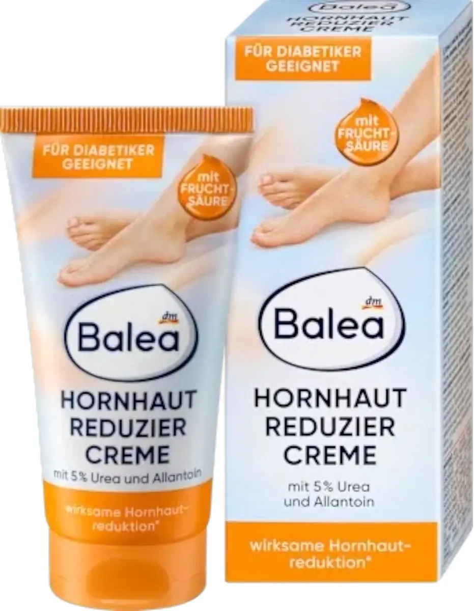 Balea Voetcrème, eeltverminderende crème met ureum en allantoïne, 50 ml