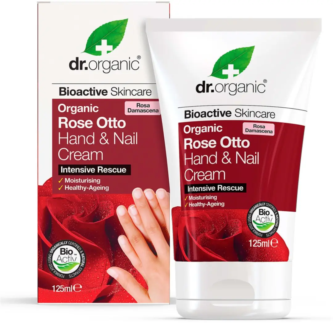 Dr. Organic Rose Otto Hand- & Nagelcrème 125ml