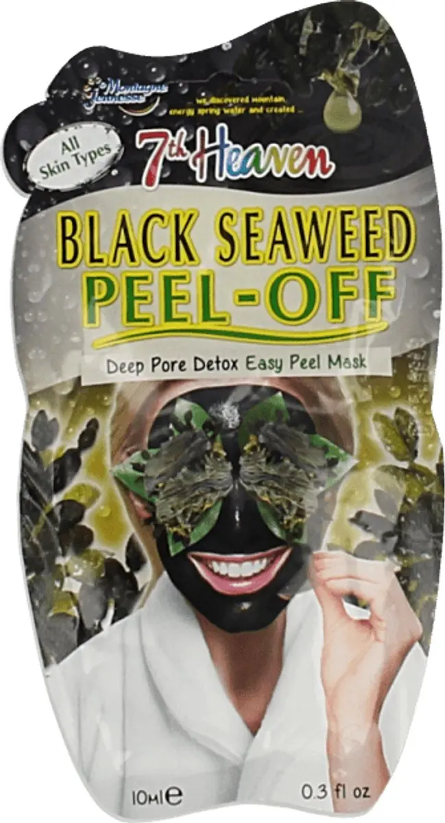 Montagne Jeunesse Gezichtsmasker Black Seaweed Peel-Off - 10ml - afbeelding 6 van 6