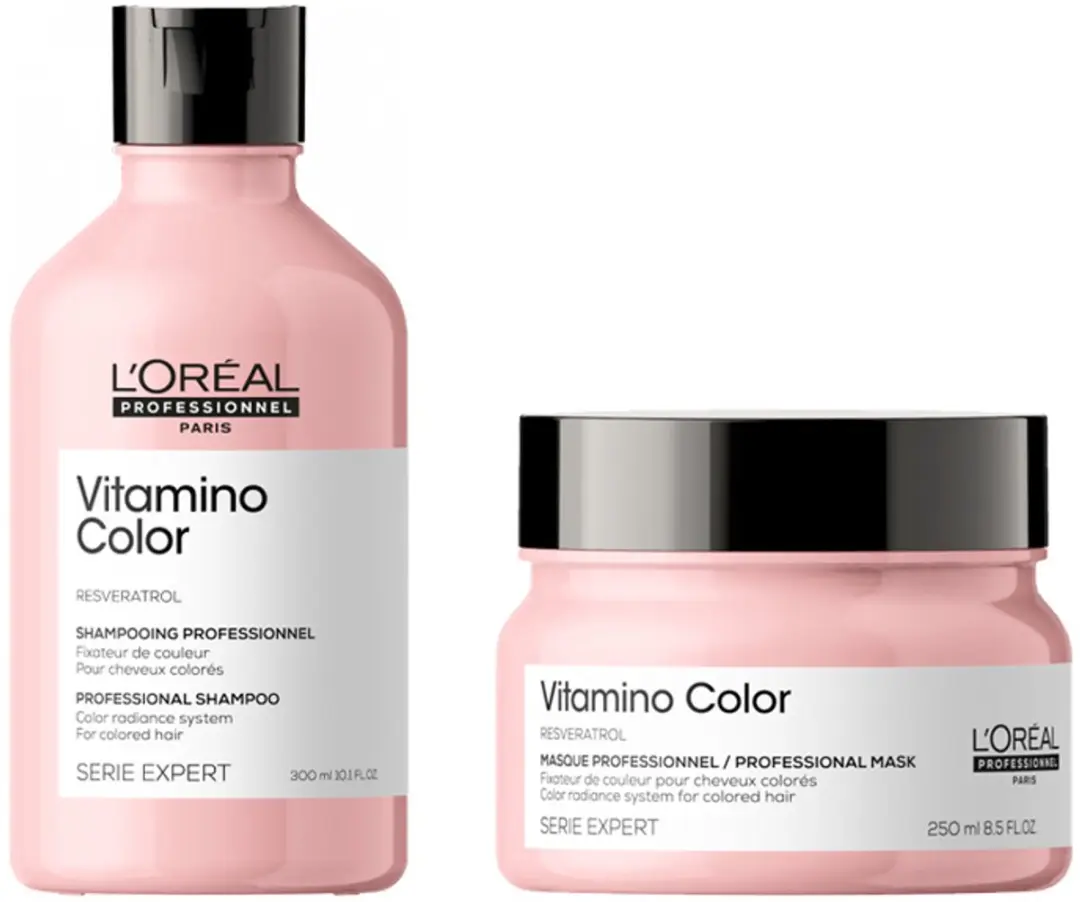 L'Oréal Professionnel Serie Expert Vitamino Color Shampoo 300ml + Mask 250ml
