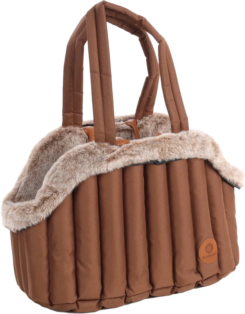 Flamingo Tuke Bruin Draagtas M - 41x28x30cm