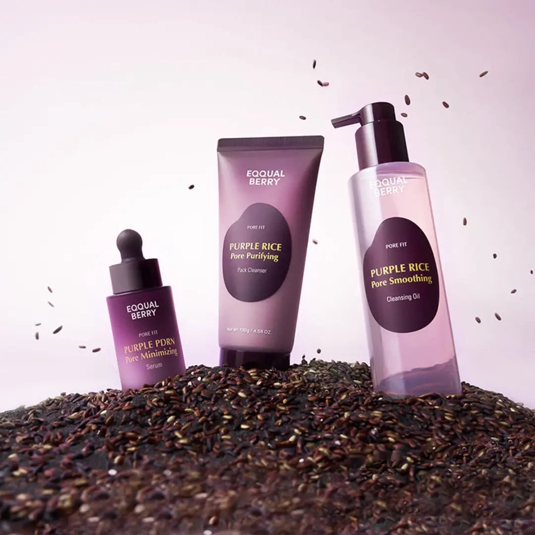 Eqqualberry Purple Rice Pore Purifying Pack Cleanser - 130ml - afbeelding 5 van 6