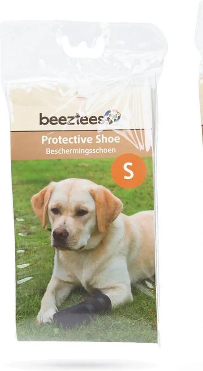 Beeztees Beschermingsschoen Hond - Zwart S - 2 Stuks