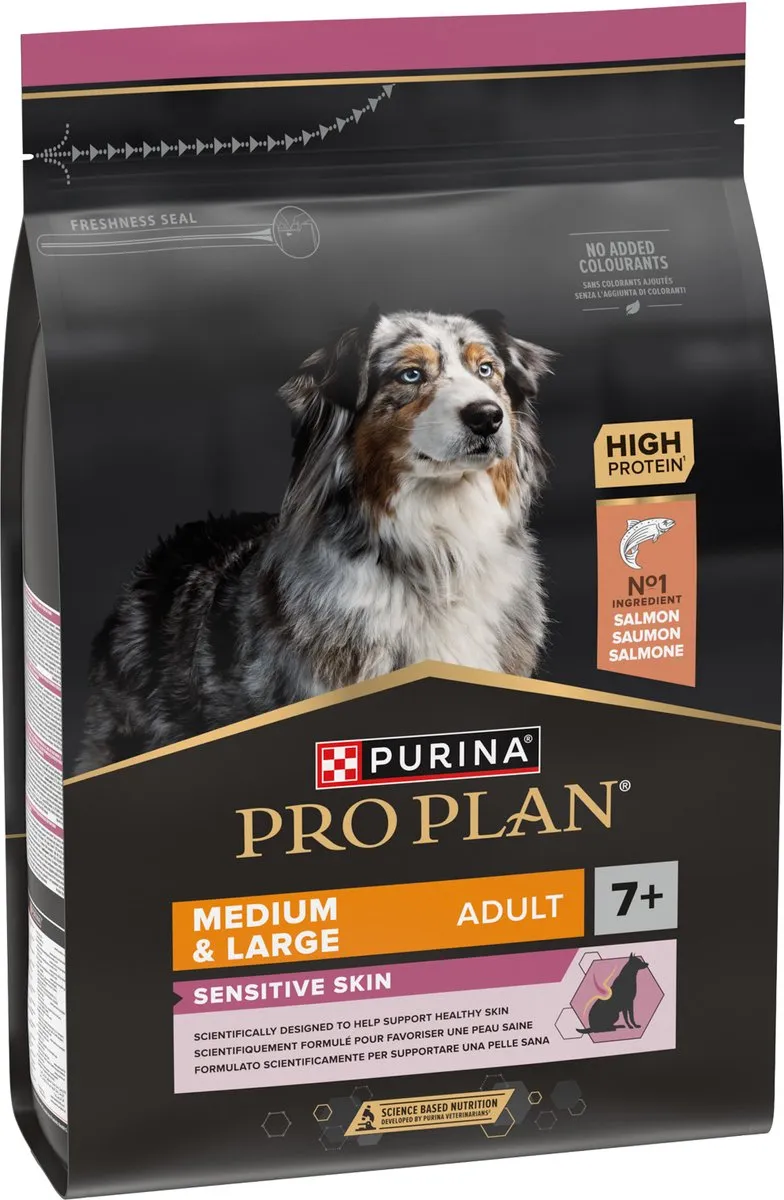 Pro Plan Medium & Large Adult 7+ Sensitive Skin Hondenvoer - Zalm 3kg