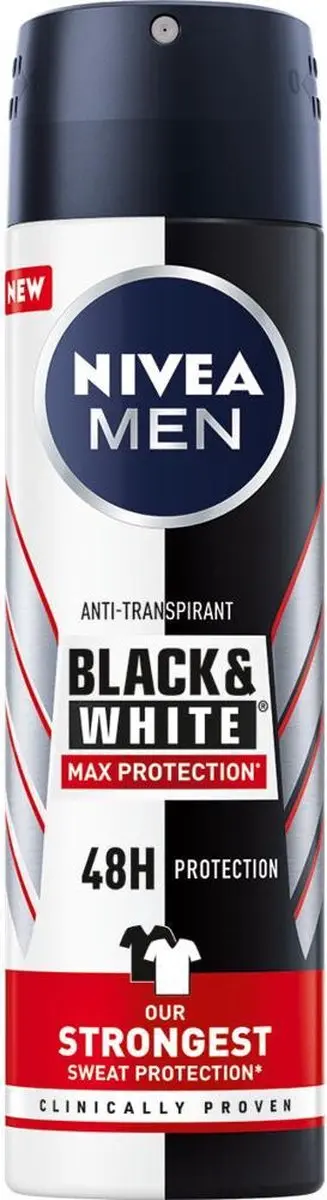 Nivea Men Max Protection Spray Black & White 150 ml