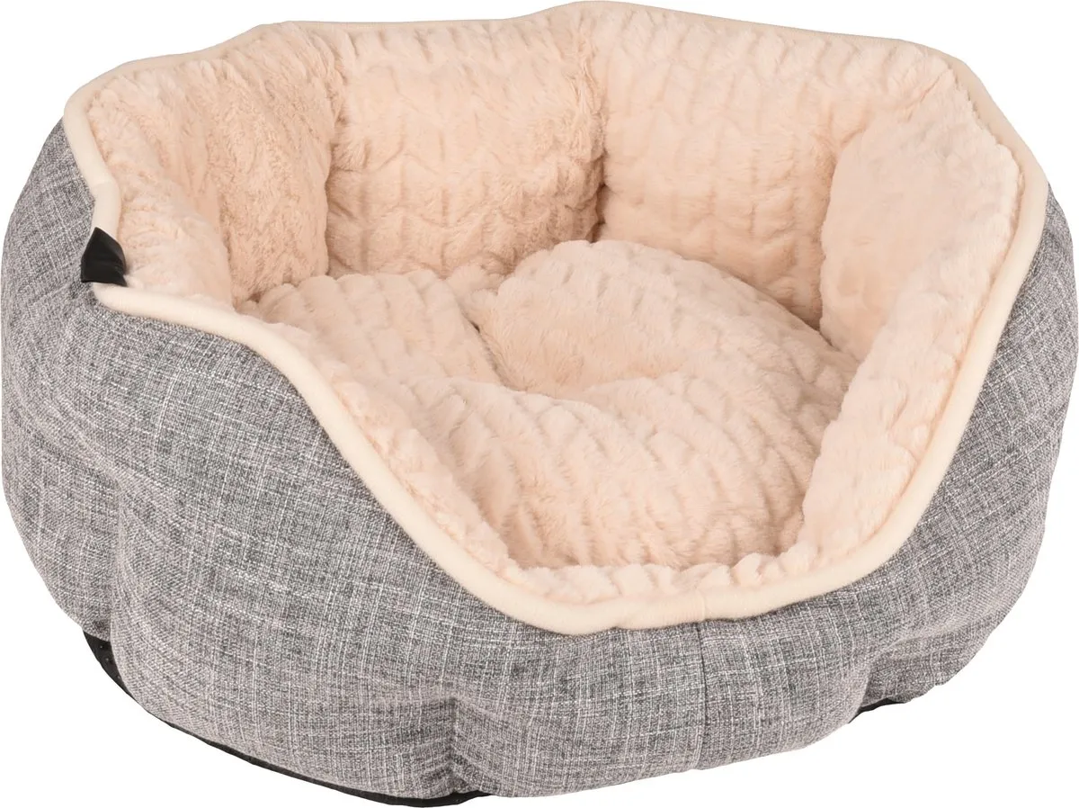 Flamingo Zupo Mand Honden/Katten Grijs 45x40x15cm