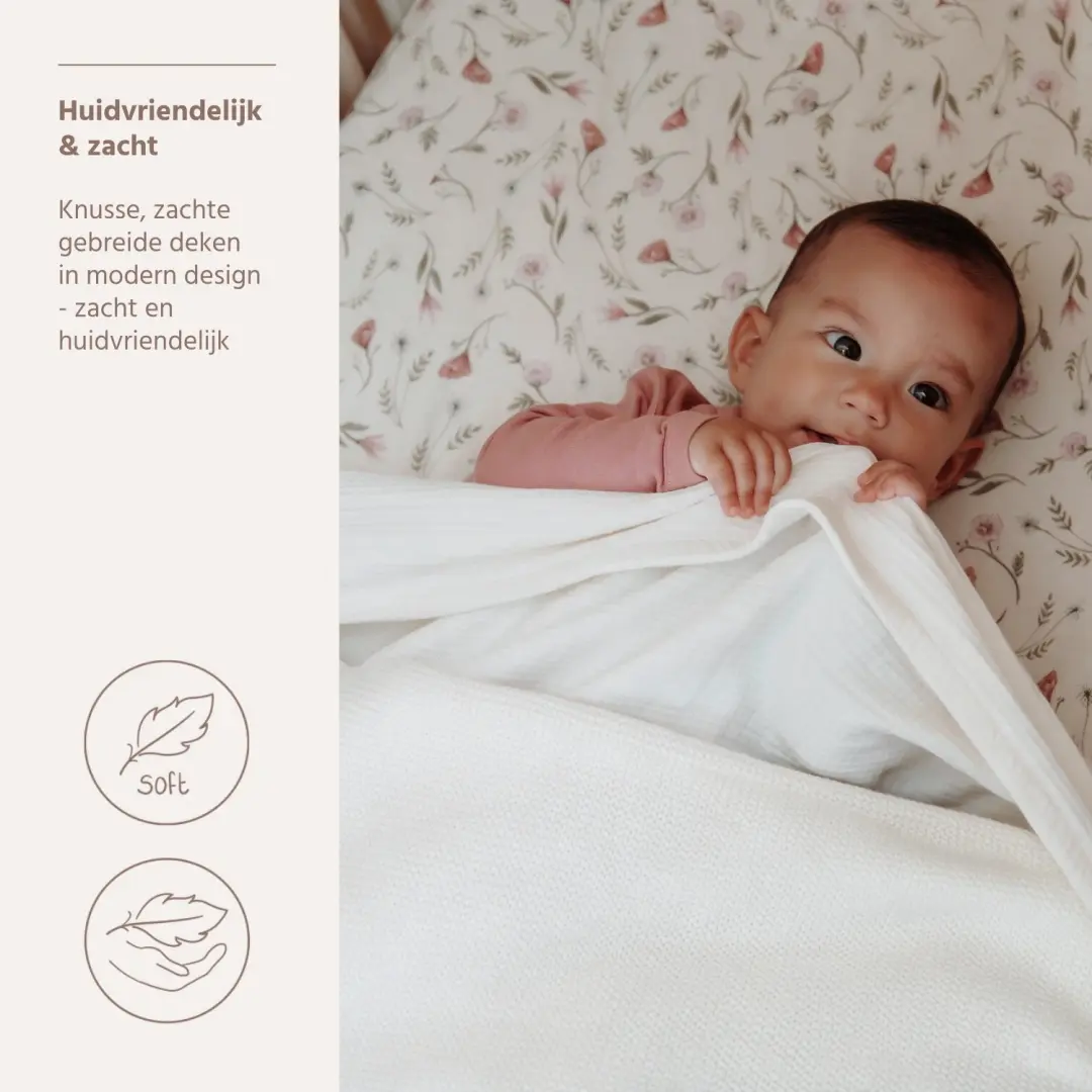 Meyco Baby Basic Wiegdeken - 75x100cm - 1.0 TOG - afbeelding 6 van 6