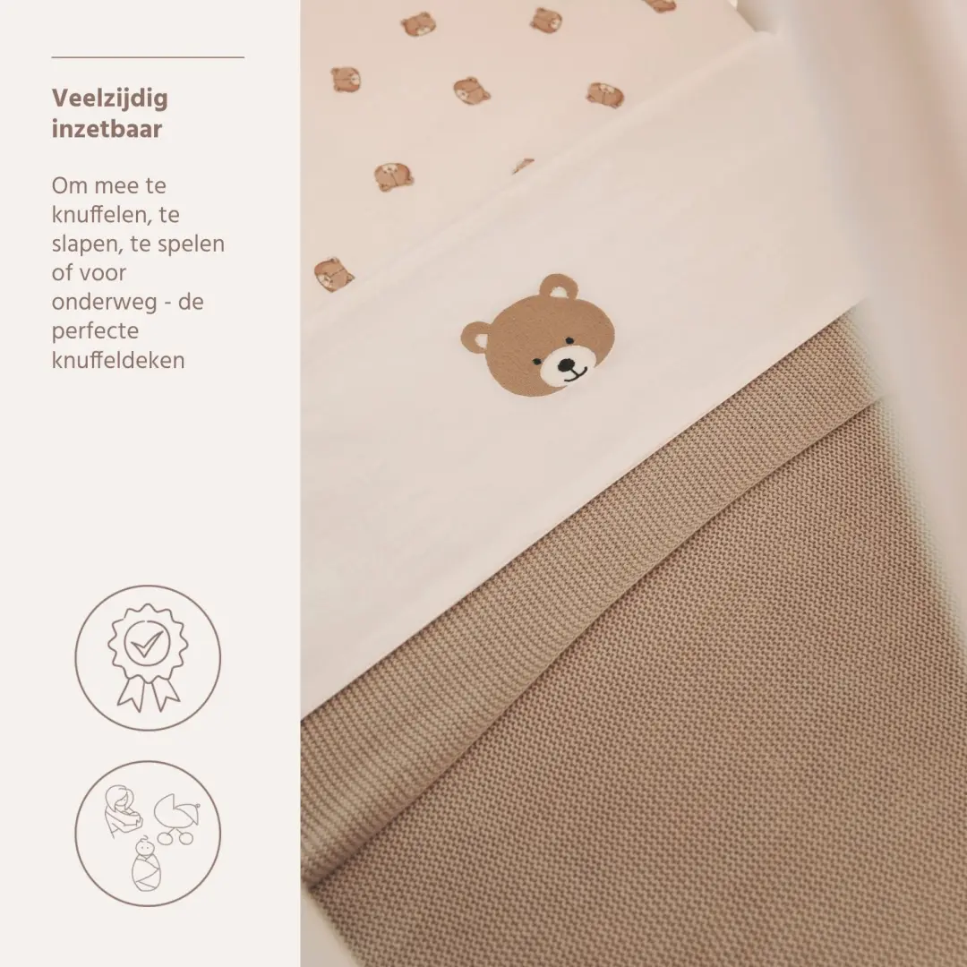Meyco Baby Basic Wiegdeken - 75x100cm - afbeelding 4 van 6