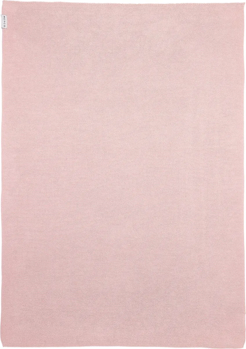 Meyco Baby Basic Wiegdeken 75x100cm - Soft Pink - afbeelding 2 van 6