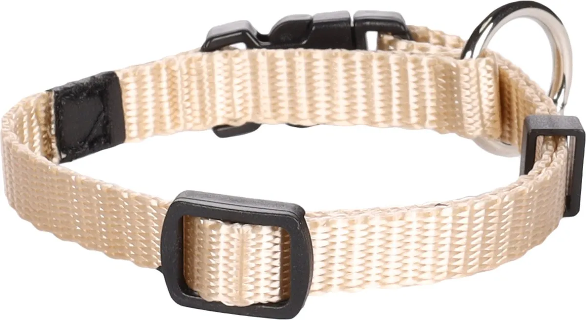 Flamingo Ziggi Halsband - Beige XS 20-35cm