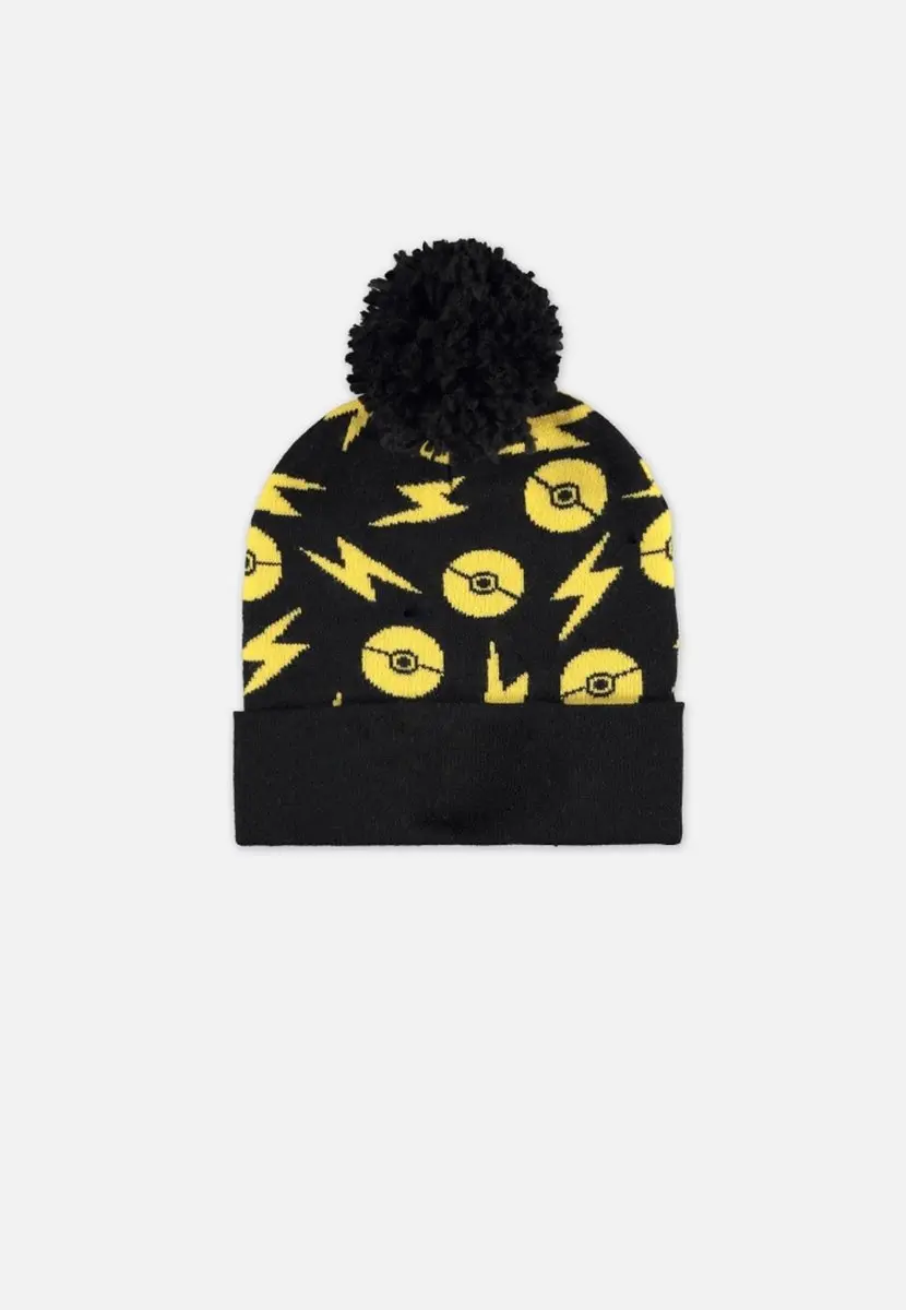 Pokémon Pikachu Poké Ball Muts & Handschoenen Set - Zwart - afbeelding 4 van 4