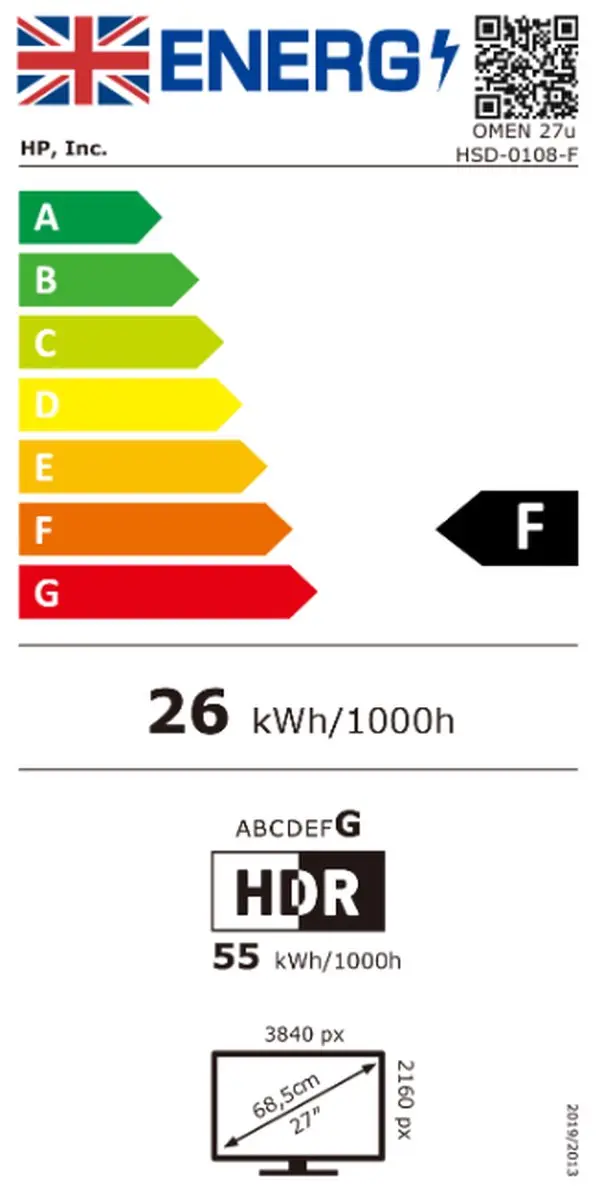 HP M27fq 2H4B5E9#ABB Monitor - QHD 27 inch - afbeelding 6 van 6