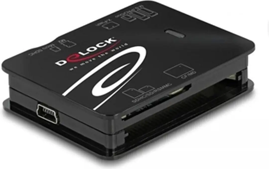 Delock Kaartlezer 91007 USB 2.0 - Zwart - afbeelding 5 van 5