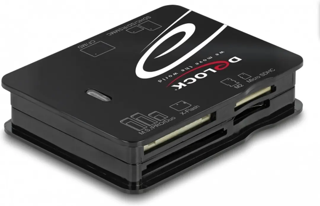 Delock Kaartlezer 91007 USB 2.0 - Zwart - afbeelding 4 van 5