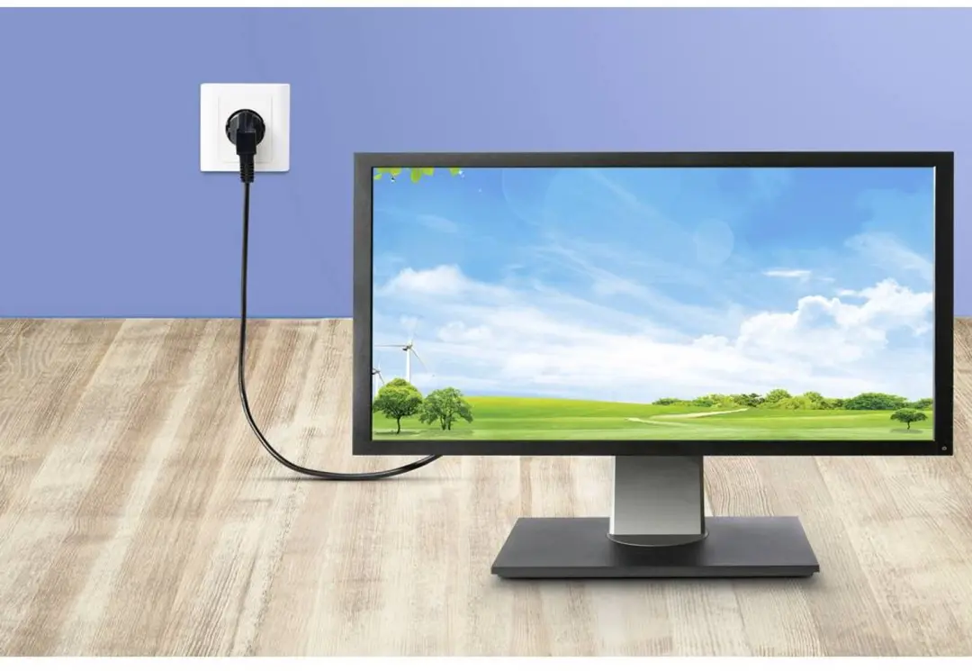 Renkforce Stroom Aansluitkabel 3m - Zwart RF-7176932 - afbeelding 2 van 3