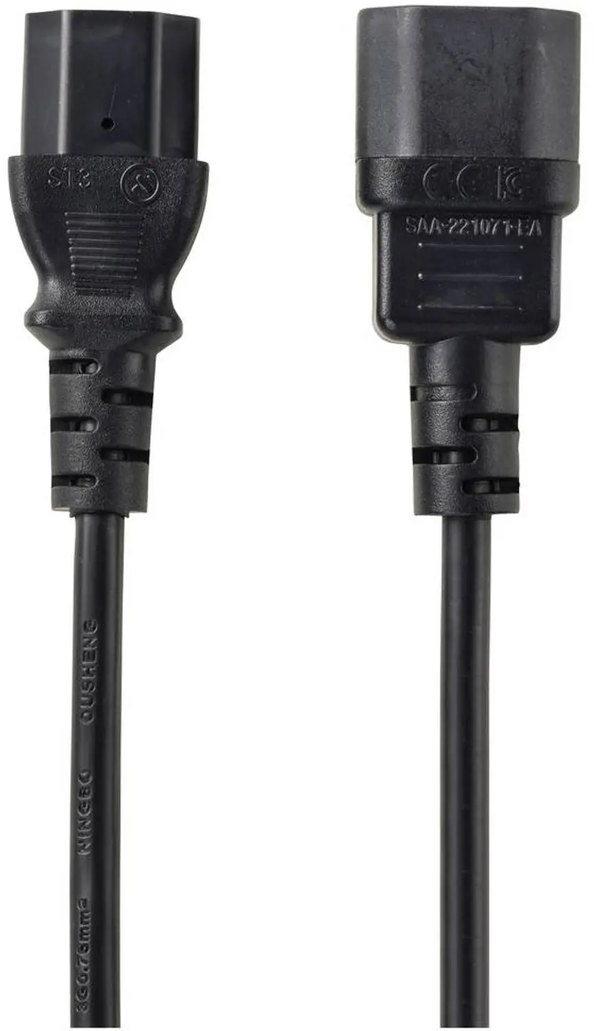 Renkforce Stroom Verlengkabel Deluxe RF-7176944 3m - Zwart - afbeelding 2 van 3