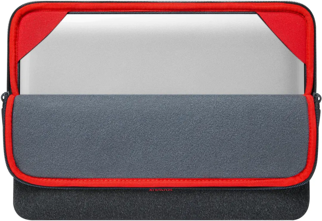 Rivacase 5123 Antishock - Laptop Hoes voor MacBook 13 en iPad Pro 12.9 - Beschermhoes - Rits - Grijs - afbeelding 4 van 6