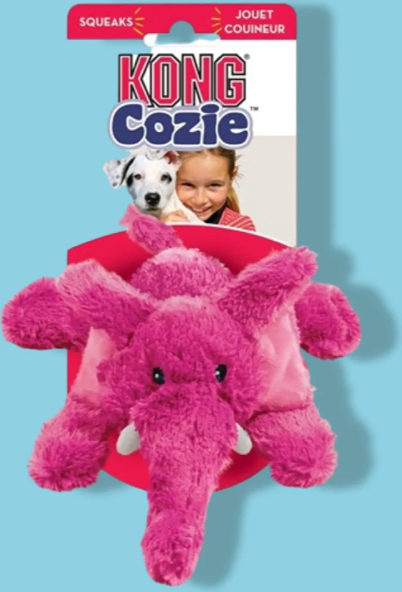 KONG Cozie Brights Assorti Kauwspeelgoed - 1 Stuk - afbeelding 4 van 6