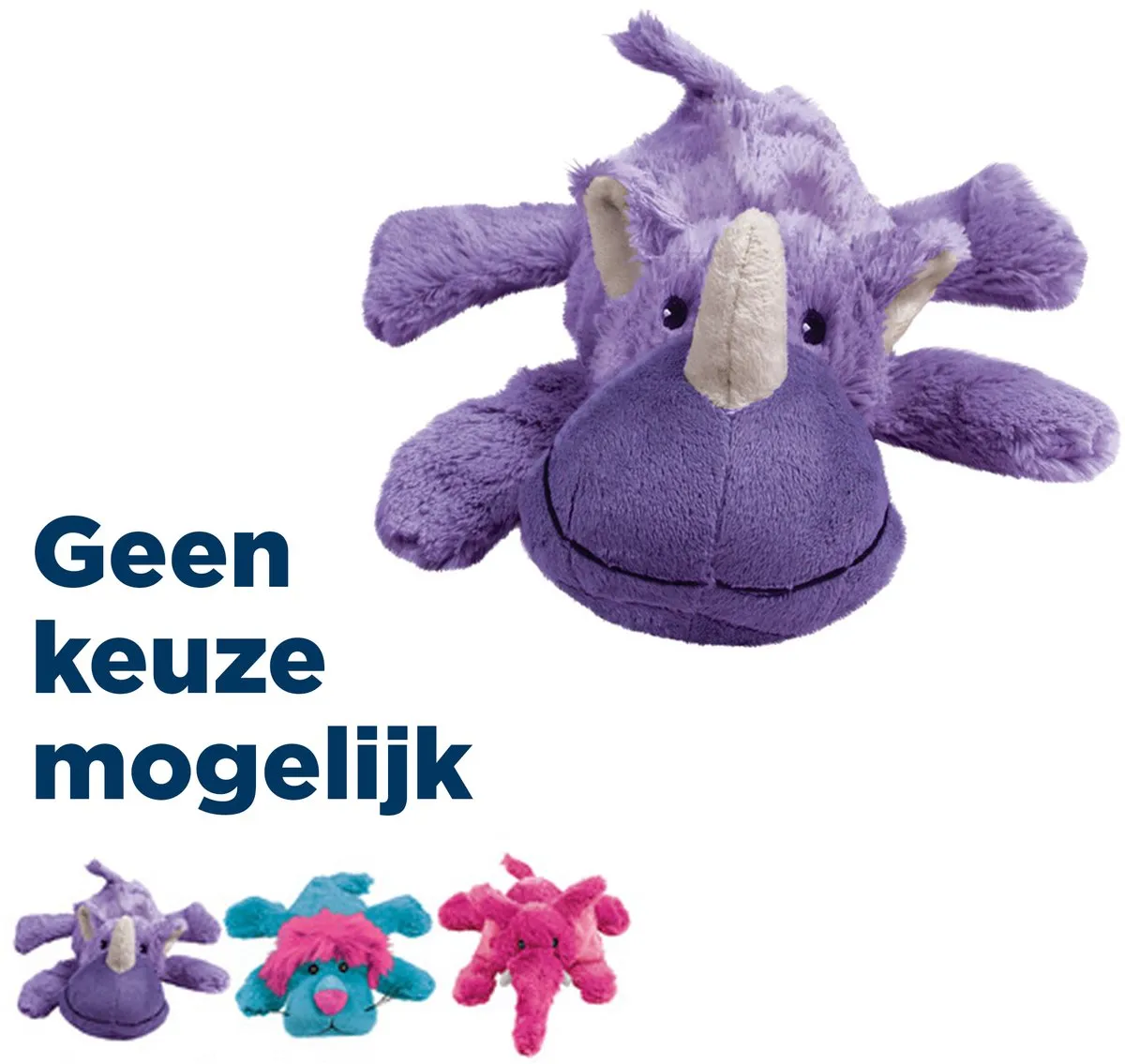KONG Cozie Brights Assorti Kauwspeelgoed