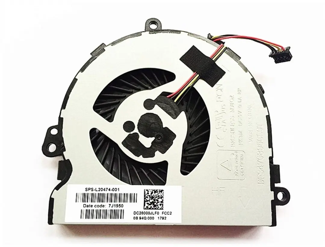 Notebook CPU Fan for HP Pavilion 255 G7, 15-DB 15-DA 15-DR 15-DX Series, L20474-