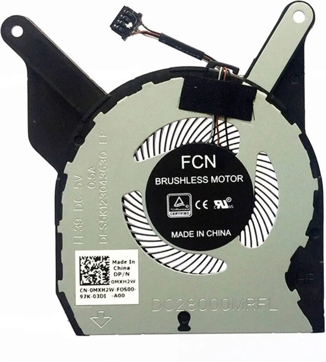Notebook CPU Fan for Dell Latitude 5400 Series Integrated Intel Graphics, 0MXH2W