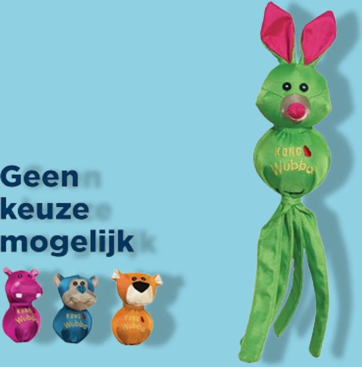 KONG Wubba Ballistic Friend Hondenspeelgoed - Multi - afbeelding 6 van 6