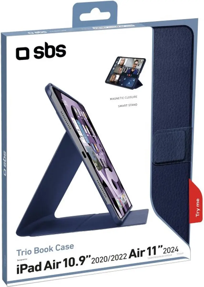 SBS Tabletcover TABKPROIPAIR10924B - 10.9 Inch - Blauw - afbeelding 2 van 3