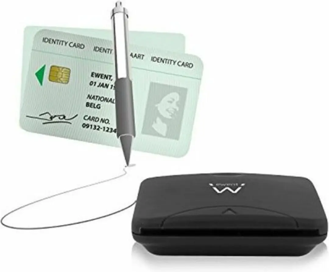 Ewent EW1052 DNI/SIP Card Reader USB 2.0 - Zwart - afbeelding 3 van 6