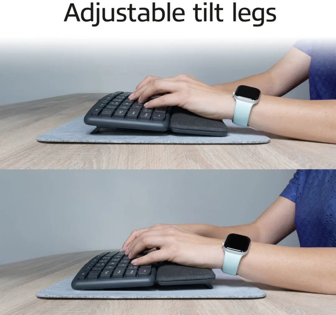 ACT AC5450 Ergonomisch Bluetooth Toetsenbord - Donkergrijs - afbeelding 4 van 6