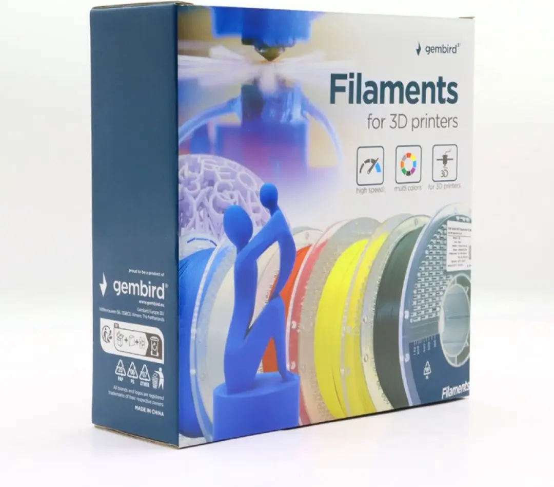 Gembird 3DP-ABS1.75HY-01-W ABS Filament - Wit - afbeelding 3 van 6
