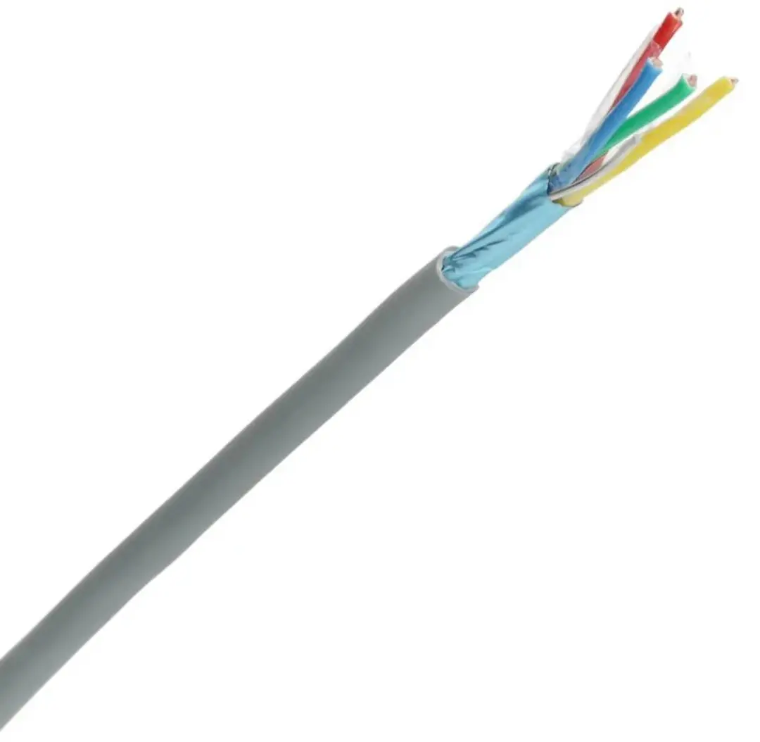 Dynamic signaalkabel afgeschermd Y(st)Y 2x2x0.8mm2 Dca-s2,d0,a3 grijs per haspel