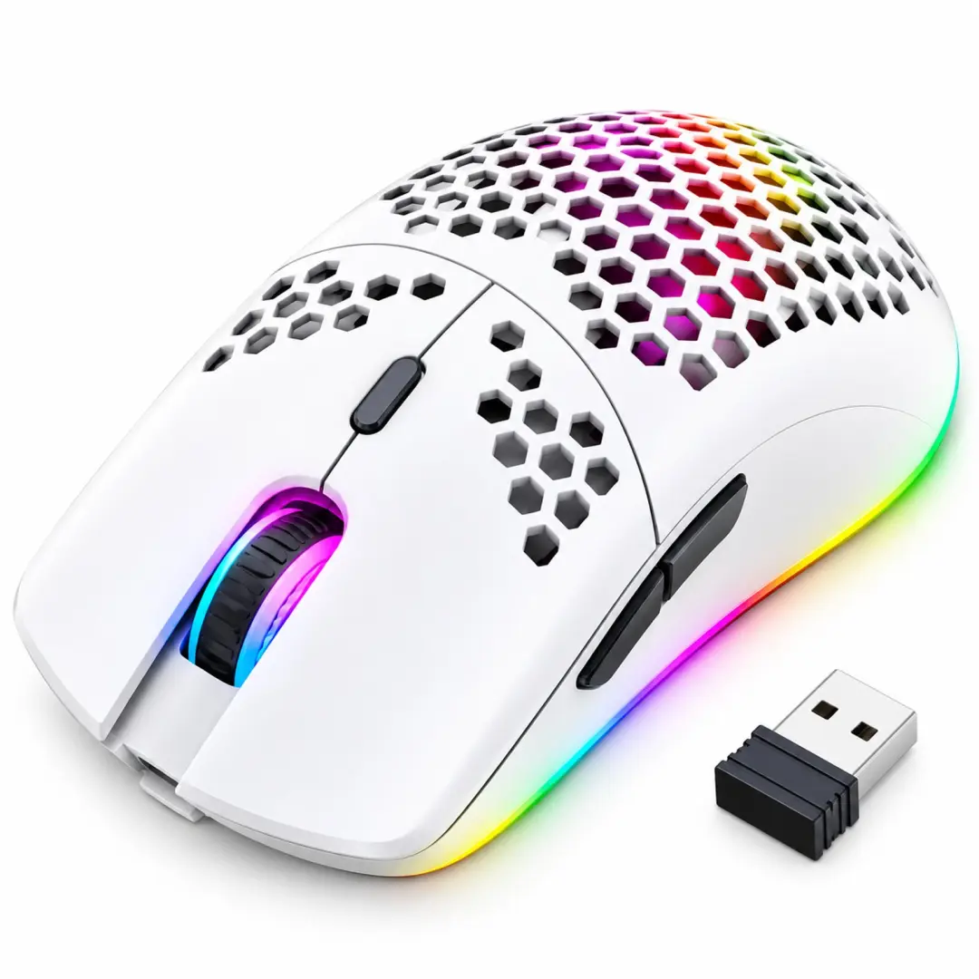 Draadloze Gaming Muis Wit