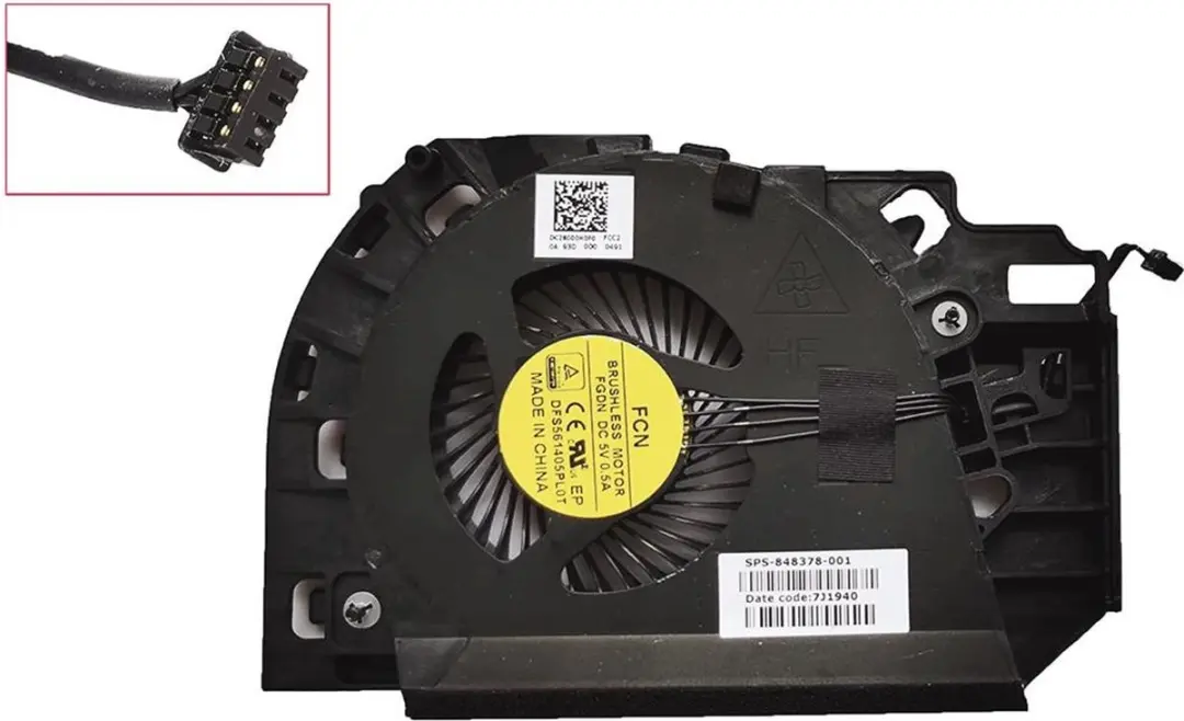 Notebook GPU Fan for HP ZBook 17 G3 G4 Series, 848378-001