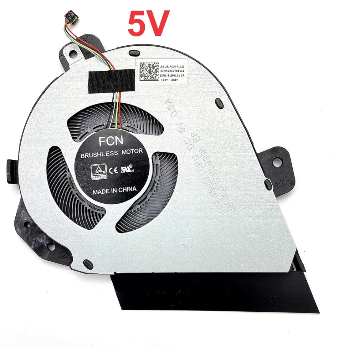 Notebook CPU Fan for Asus Rog Zephyrus GX502 GU502 GA502 Series 5v, 13NR03V0T020