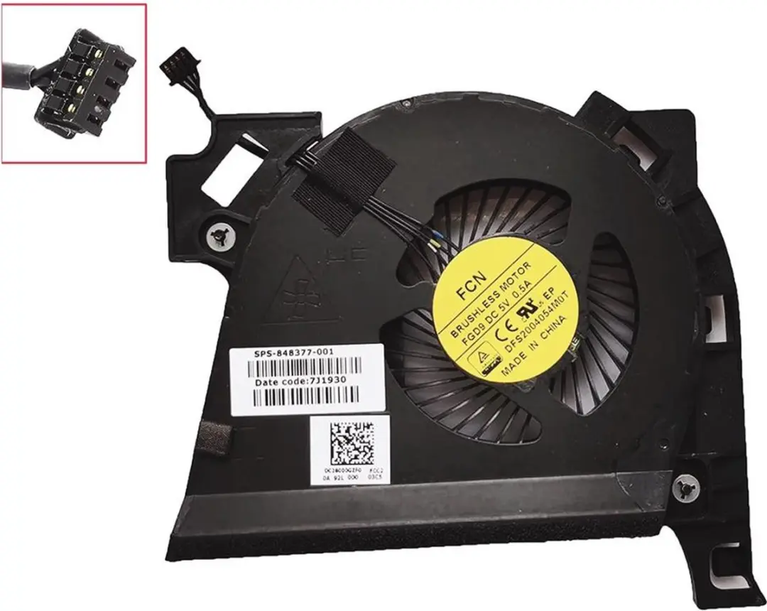 Notebook CPU Fan for HP Zbook 17 G3 G4 Series, 848377-001