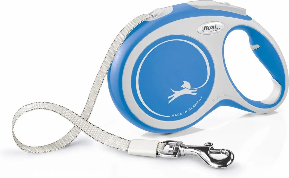 Flexi New Comfort Hondenriem Tape L - 8m - Blauw