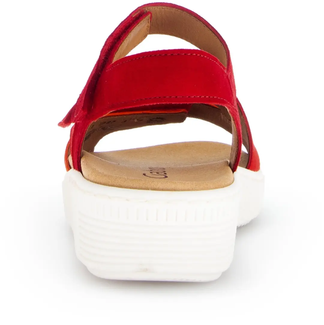 Gabor Damen Sandale bequem in rot