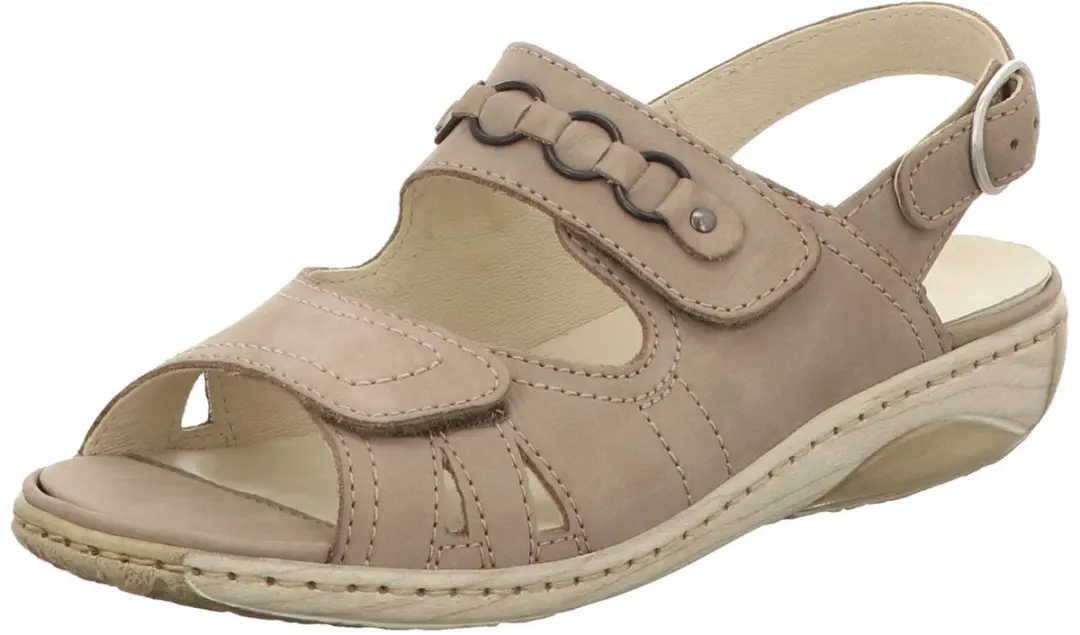 Waldläufer Damen Sandale bequem Garda in beige