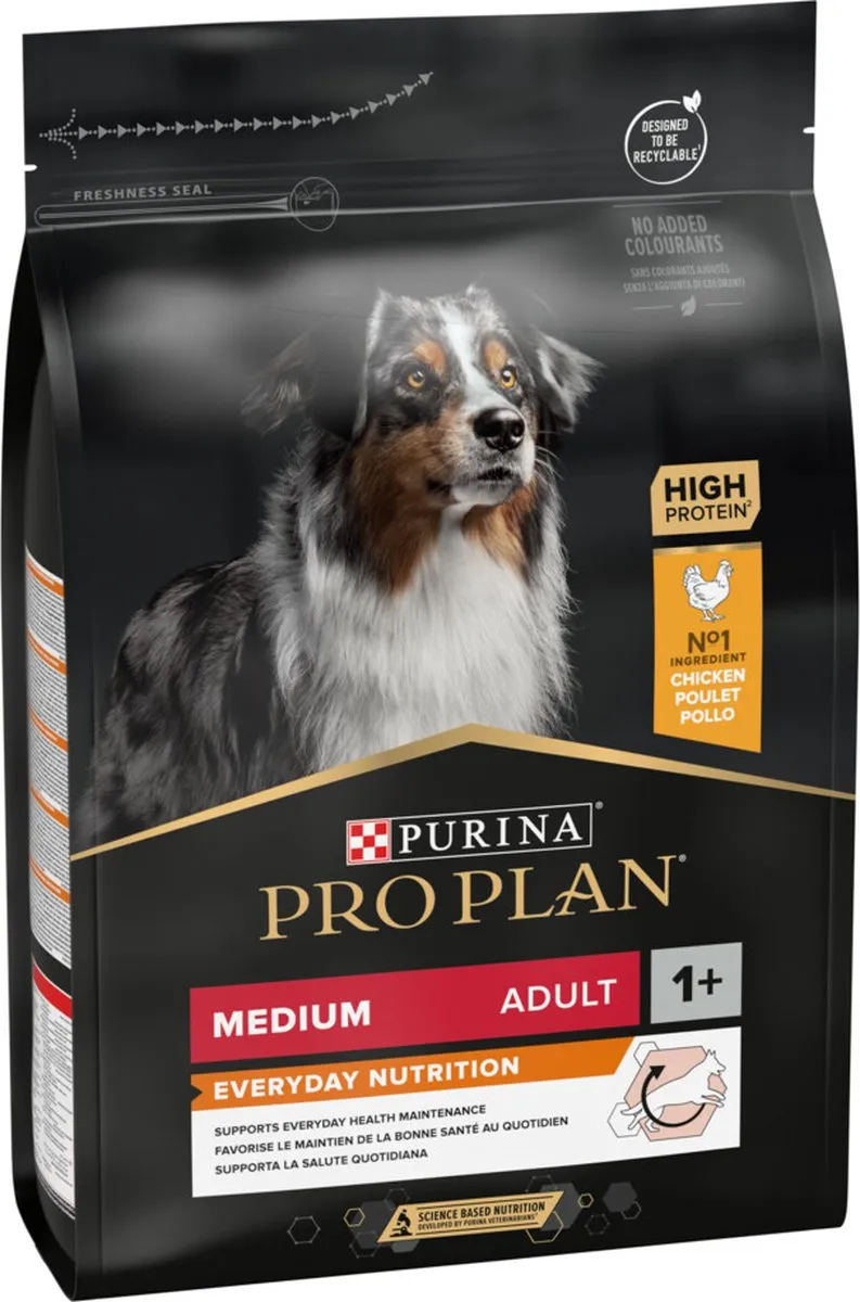 Pro Plan Dog Adult Medium Breed Kip - 12 kg (4x3kg)