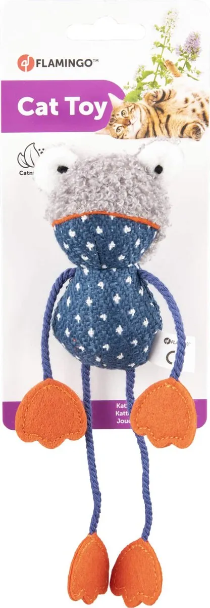 Flamingo Floera Kikker Speelgoed - Blauw 20cm