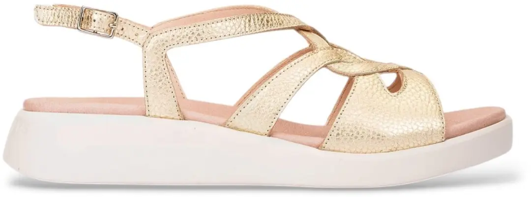 Wonders Breeze Leren Sandalen goud