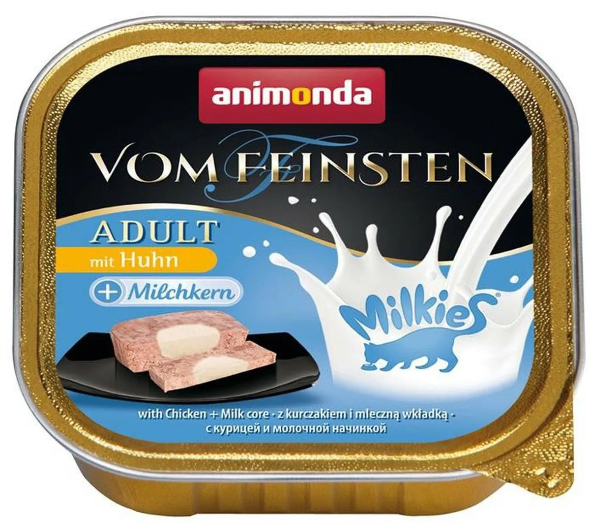 Animonda Cat Vom Feinsten 32x100g - met kip + melkcentrum