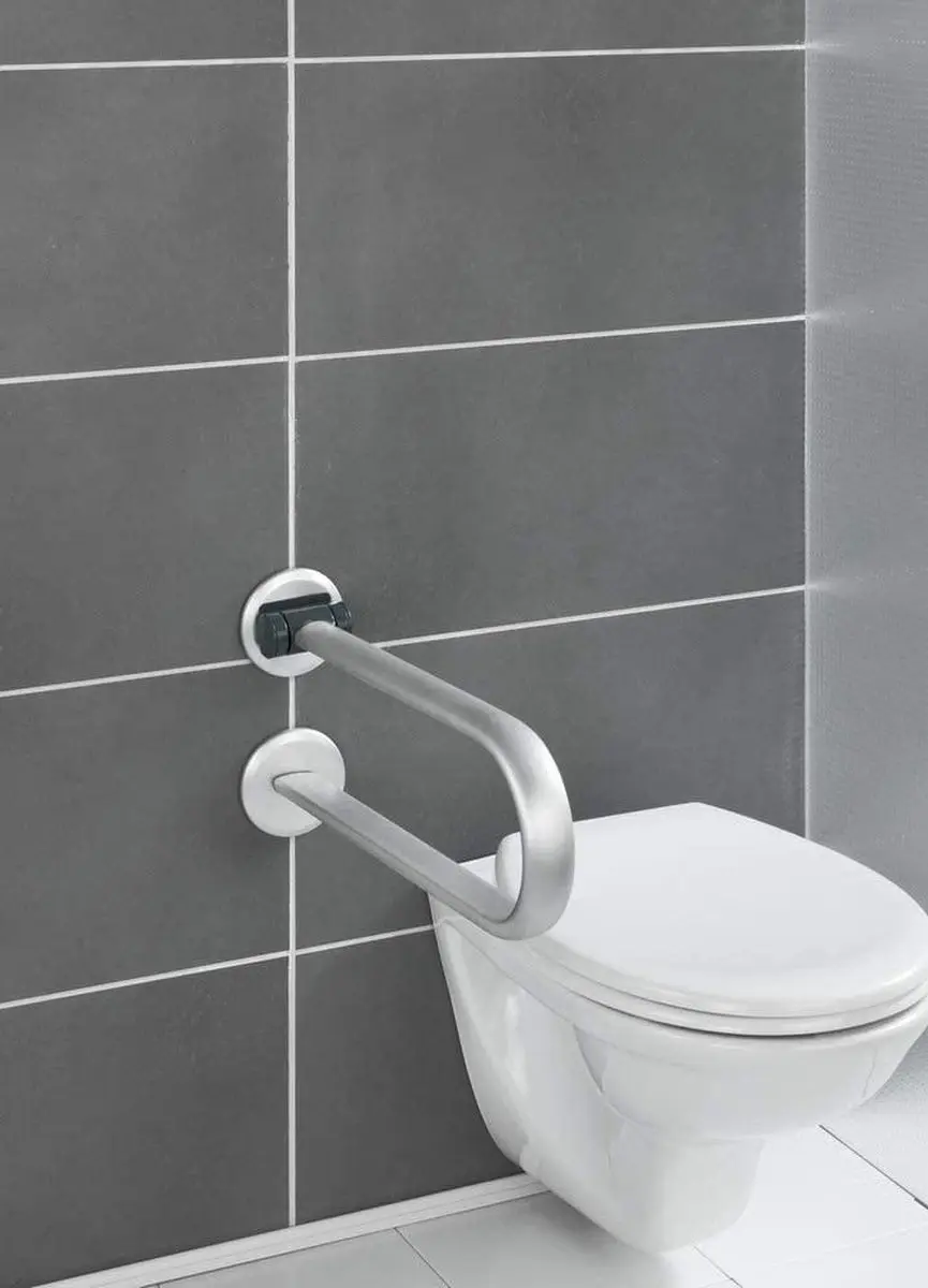 Wenko Secura Wandbeugel Recht 53cm Zilver - afbeelding 2 van 3