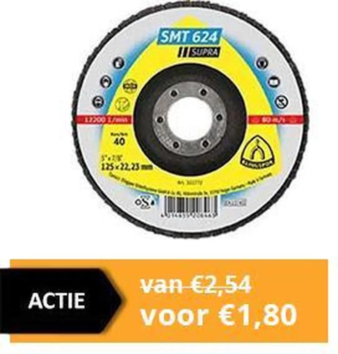 Klingspor SMT 624 Supra 322772 Lamellenschijf 125mm - afbeelding 4 van 4