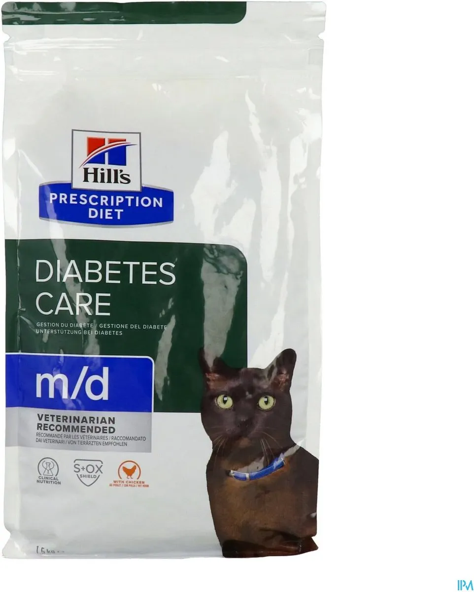 Hill's Prescription Diet M/D Weight Loss Diabetic Kattenvoer 1.5kg
