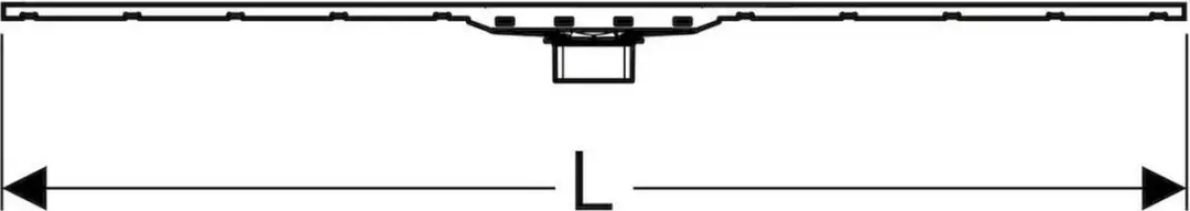Geberit CleanLine80 douchevloergoot 1300mm - RF stål - Champagne - afbeelding 5 van 6